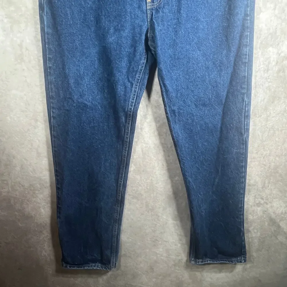 Vintage Levi's 505 Jeans Mens 42X32 Blue Medium Wash Denim Orange Tab‎ Straight